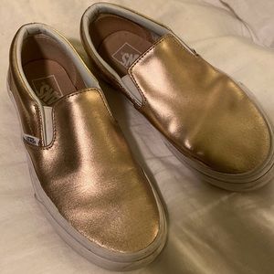 Vans Rose Gold slip ons